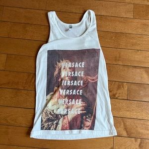 Printed ‘Versace’ Tank Top